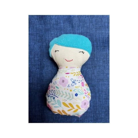 Mini Doll - Turquoise Hair