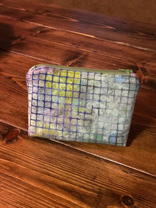 Essential Oil Bag - Purple/Blue/Green Squares