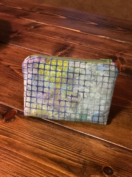 Essential Oil Bag - Purple/Blue/Green Squares