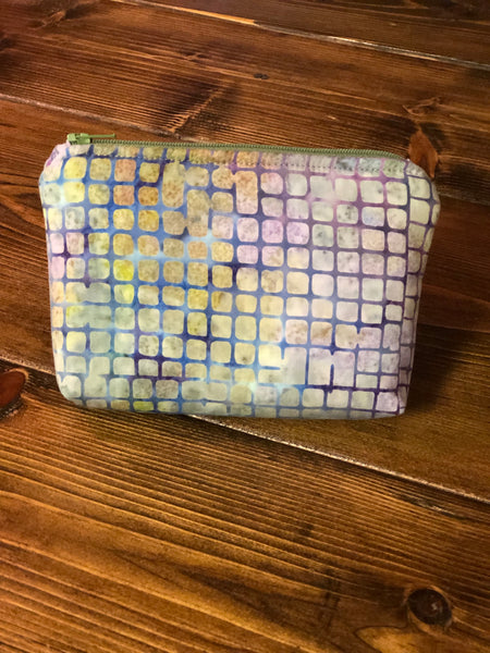 Essential Oil Bag - Purple/Blue/Green Squares