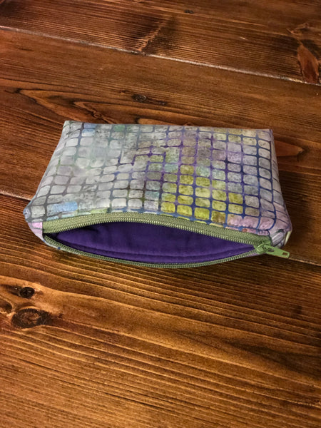 Essential Oil Bag - Purple/Blue/Green Squares
