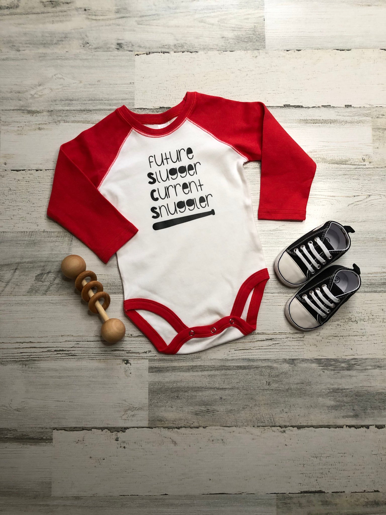 "Future Slugger Current Snuggler" Bodysuit
