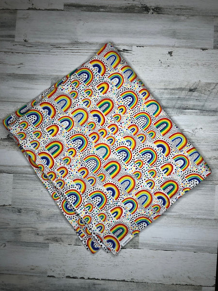 Rainbow Flannel Blanket
