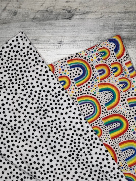 Rainbow Flannel Blanket