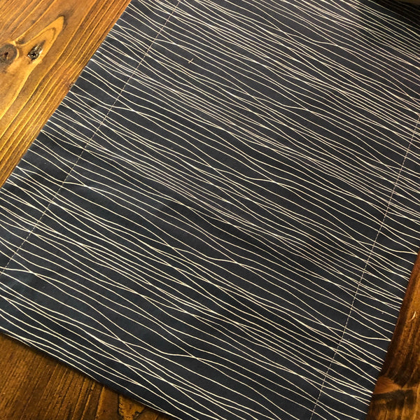 Accent Table Runner - Blue/White Squiggles