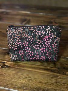 Essential Oil Bag - Brown/Pink Flowers